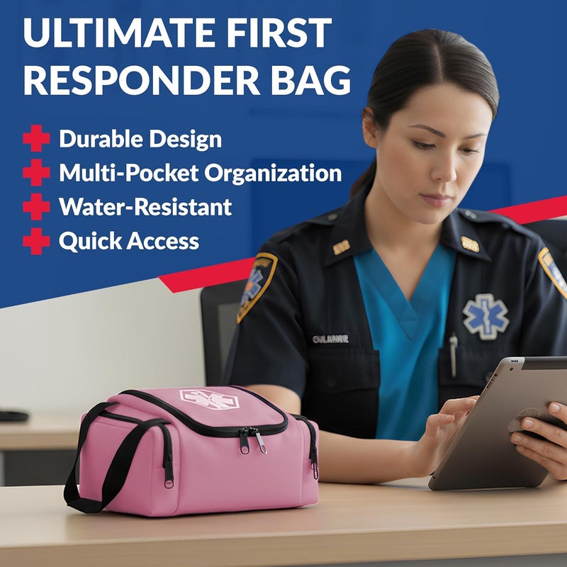 Dixie Ems Dixigear Empty First Responder II Bag 10.5" x 5" x 8" - Pink - Image 2